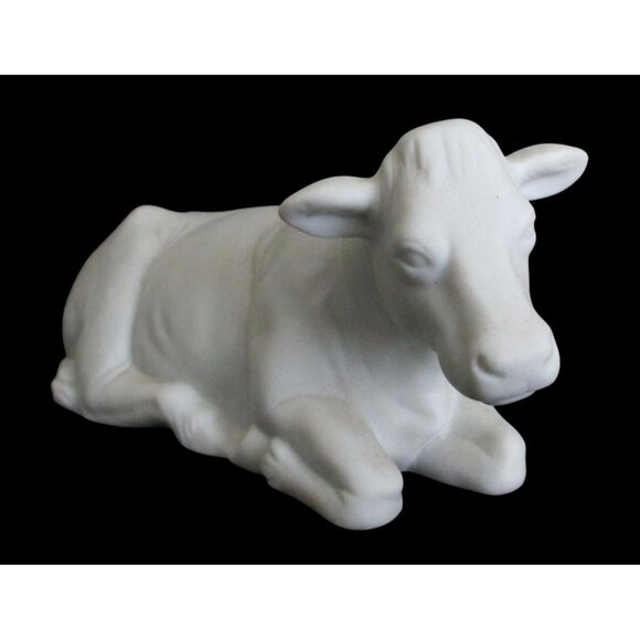 Avon Nativity Collectibles The Cow Figurine  - Vintage 1987 White Porcelain - Picture 3 of 9